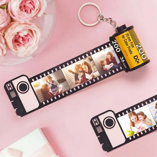 Camera Roll Photo Keychain For Dad