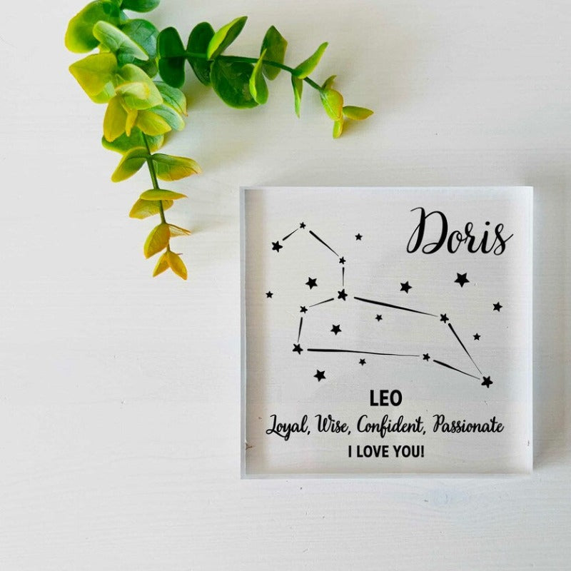 Birthday Zodiac Sign Custom Plaque