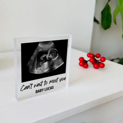 Custom Baby Ultrasound Photo Plaque