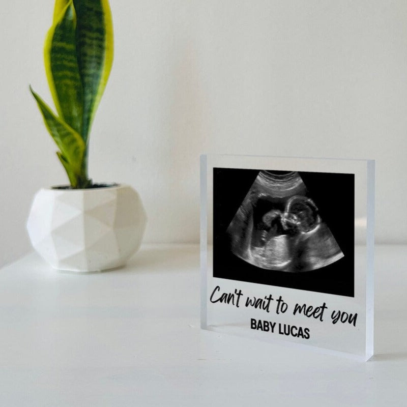 Custom Baby Ultrasound Photo Plaque