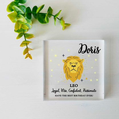 Custom Birthday Zodiac Sign Plaque