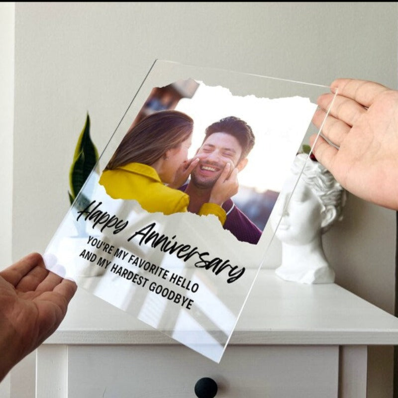 Custom Couple Photo Plaque