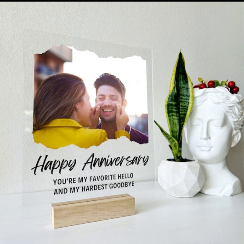 Custom Couple Photo Plaque