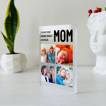 Custom Glass Photo Frame For Mother