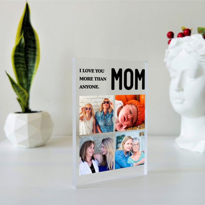 Custom Glass Photo Frame For Mother