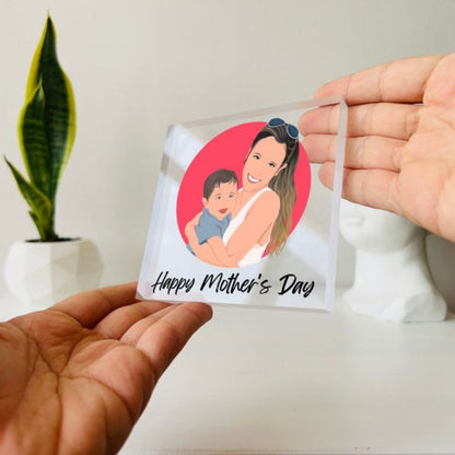 Custom Mothers Day Illustration Portrait