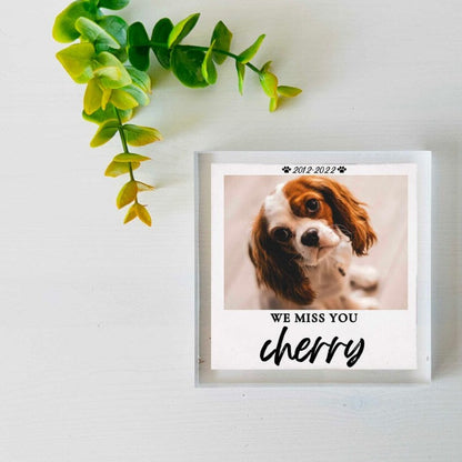 Custom Pet Memorial Photo Plaque