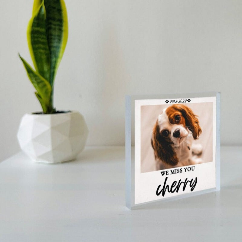 Custom Pet Memorial Photo Plaque