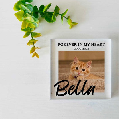 Custom Photo Pet Memorial Plaque