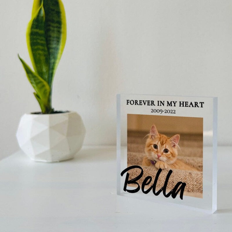 Custom Photo Pet Memorial Plaque