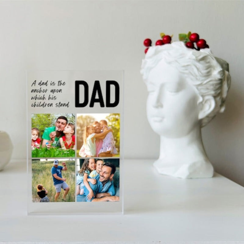 Custom Photo Plaque For Dad