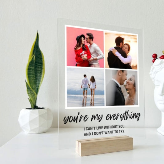 Custom Photo Plaque With Stand