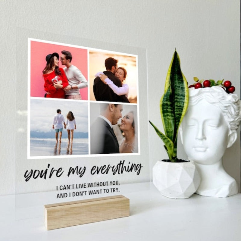 Custom Photo Plaque With Stand