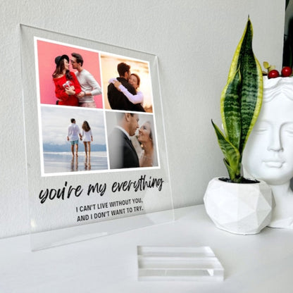 Custom Photo Plaque With Stand