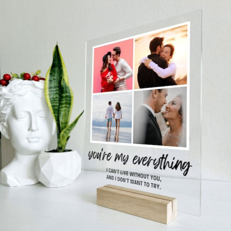 Custom Photo Plaque With Stand