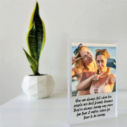 Customizable Photo Acrylic Print Plaque