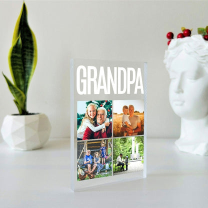 Customized Grandparent Photo Plaque