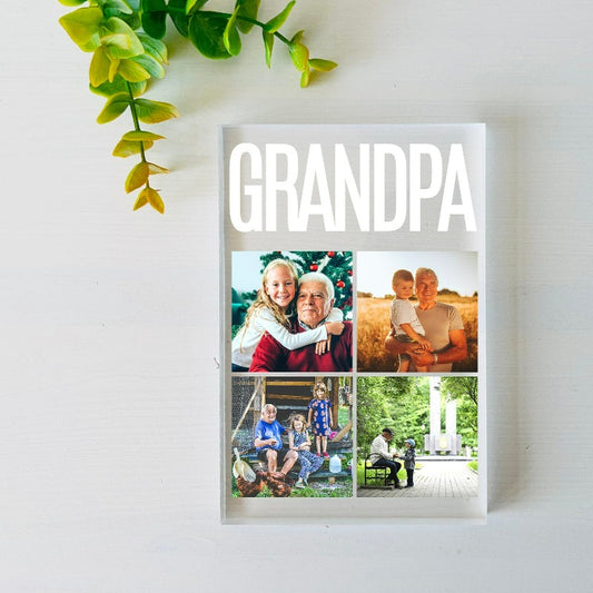 Customized Grandparent Photo Plaque