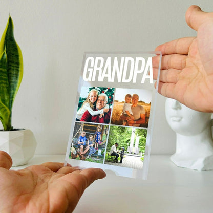 Customized Grandparent Photo Plaque