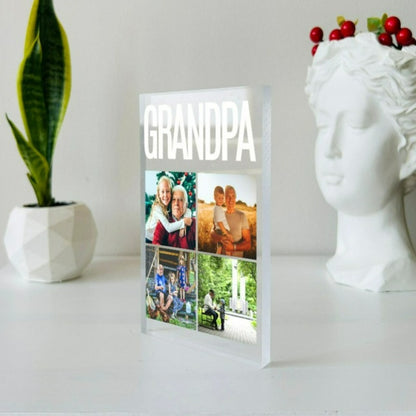 Customized Grandparent Photo Plaque