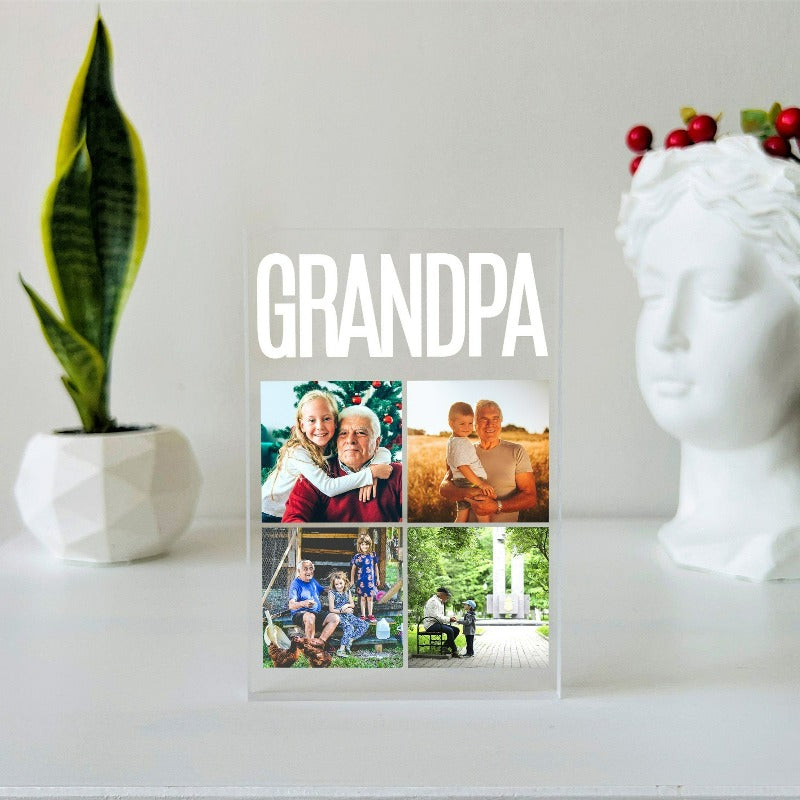 Customized Grandparent Photo Plaque