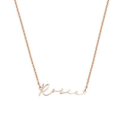 Custom Signature Name Necklace With Chains