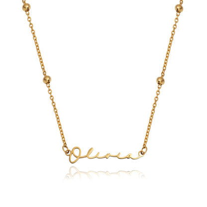 Personalized Elegance Signature Name Necklace