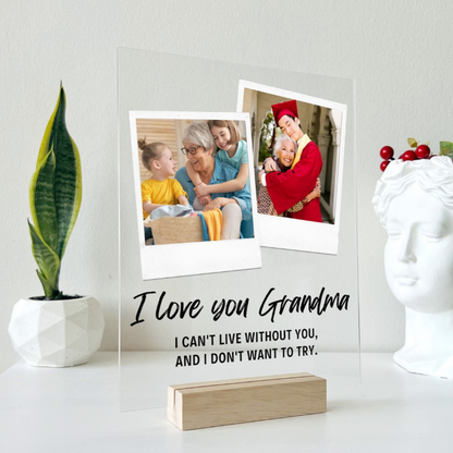 Customized Text Frame For Grandma