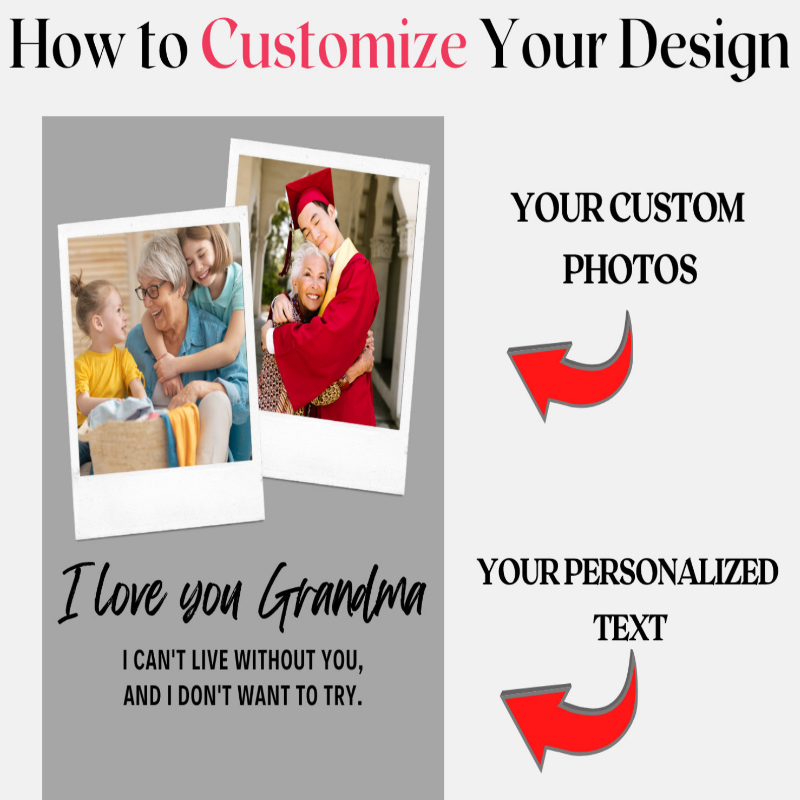 Customized Text Frame For Grandma