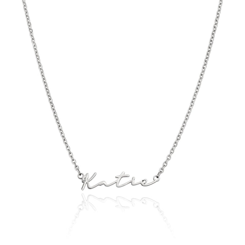 Custom Name Stainless Steel Signature Necklace