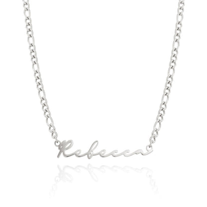 Custom Name Stainless Steel Signature Necklace