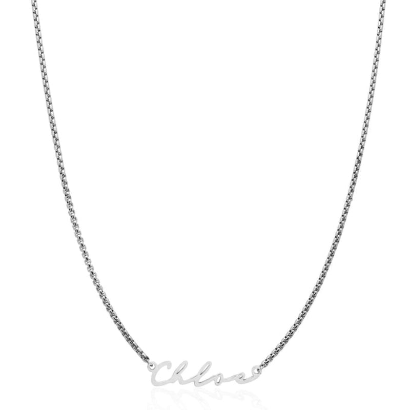 Custom Name Stainless Steel Signature Necklace