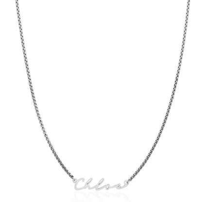 Custom Name Stainless Steel Signature Necklace