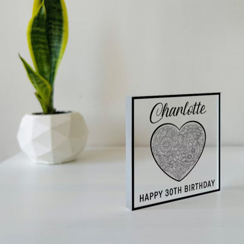 Personalized Birthday Plaque