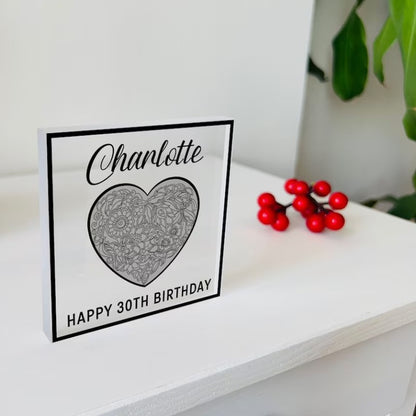 Personalized Birthday Plaque