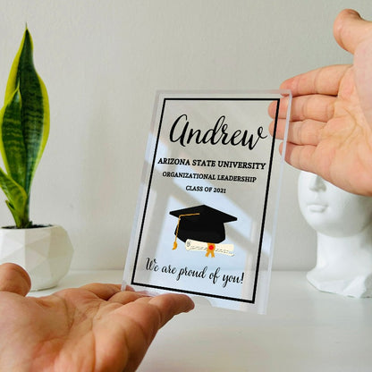 Personalized Graduation Plaque With Text