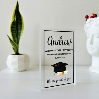 Personalized Graduation Plaque With Text