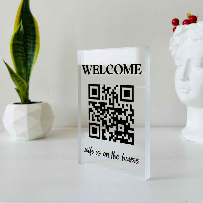 Personalized Home Wifi QR Frame