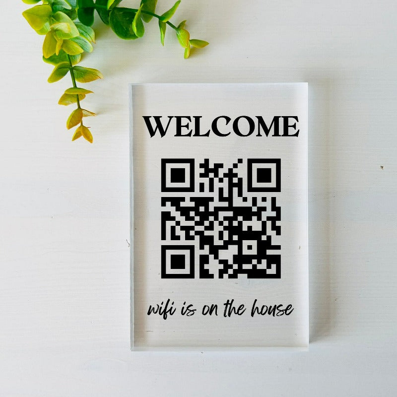 Personalized Home Wifi QR Frame