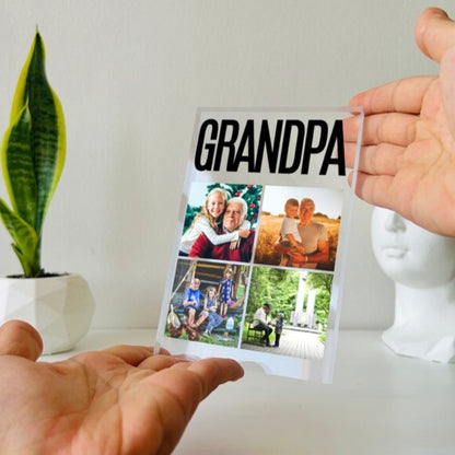 Personalized Photo Plaque For Grandpa