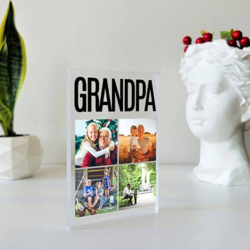 Personalized Photo Plaque For Grandpa