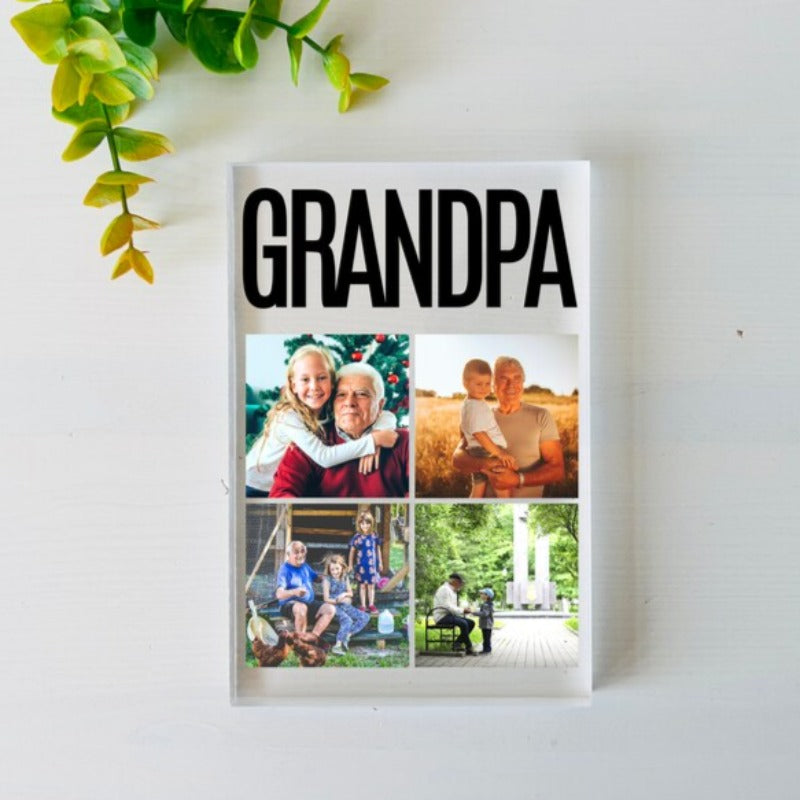 Personalized Photo Plaque For Grandpa