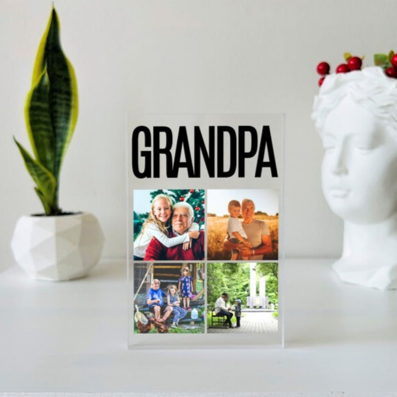 Personalized Photo Plaque For Grandpa