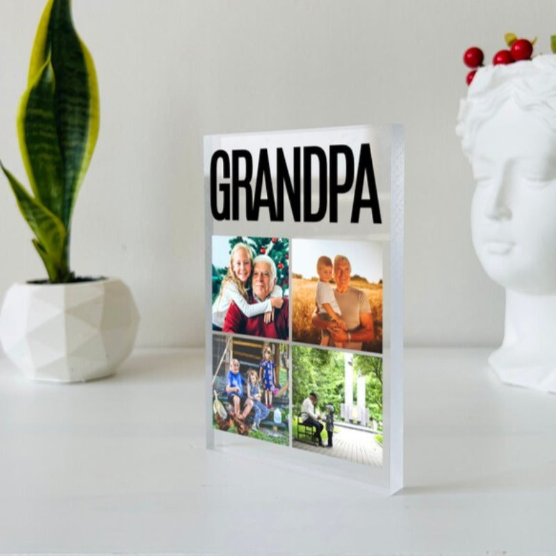 Personalized Photo Plaque For Grandpa