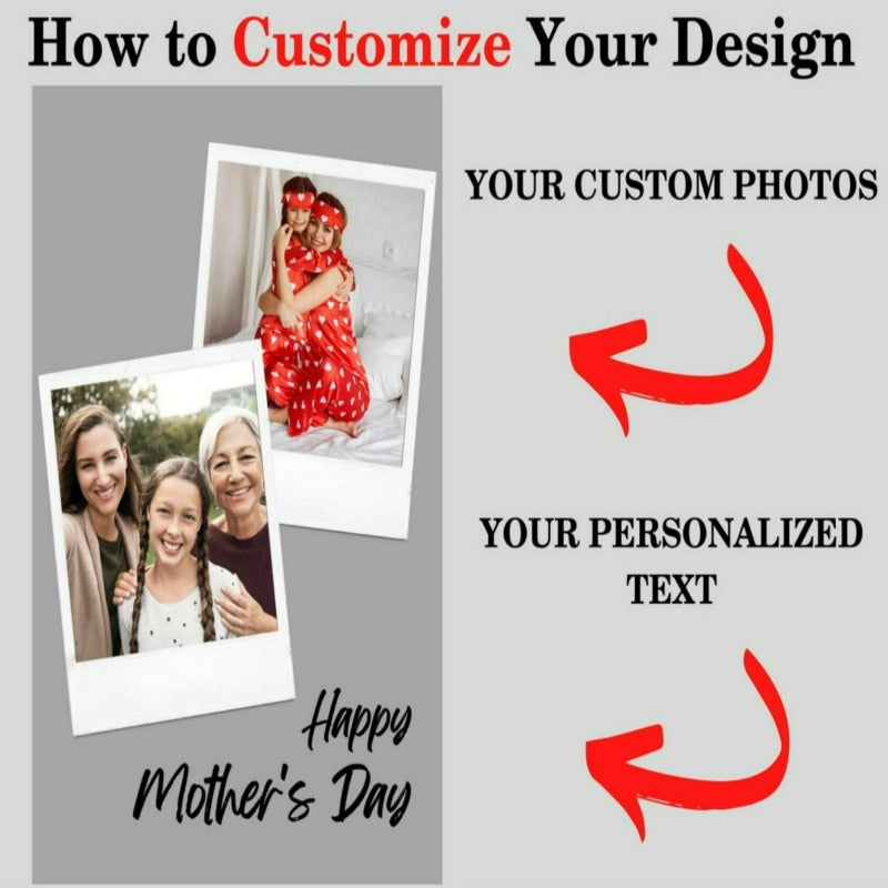 Personalized Text Print Photo For Mother