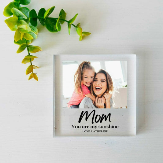 Personalized Text Printed Photo Block For Mother