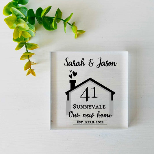 Personalized Text With Home Print Frame