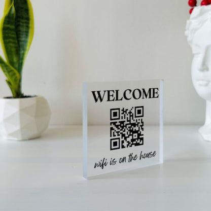 Personalized Wifi QR Sign