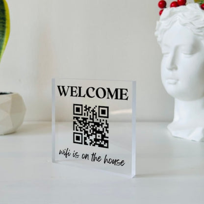 Personalized Wifi QR Sign