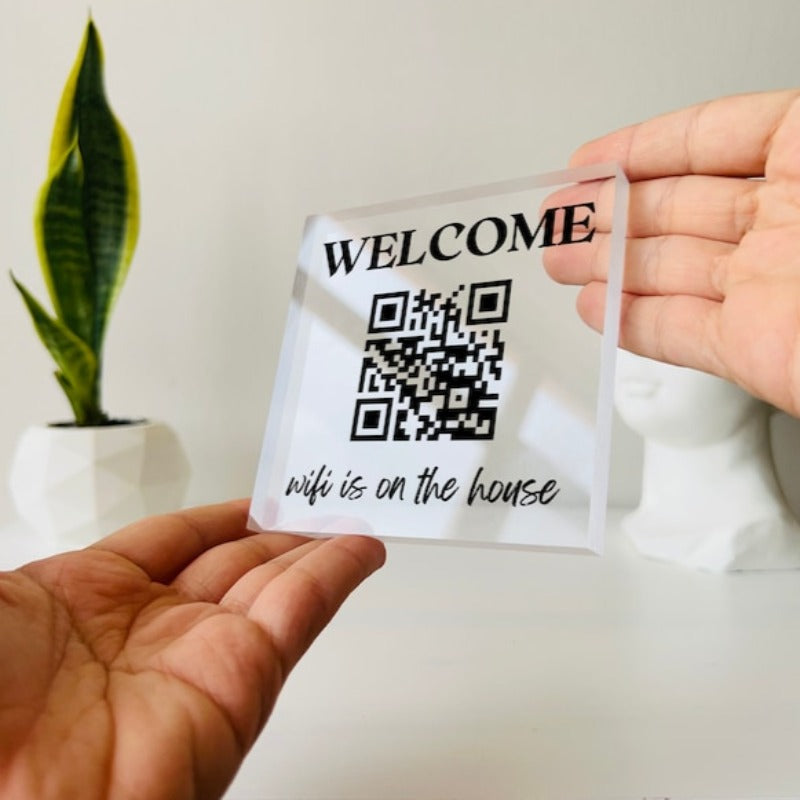 Personalized Wifi QR Sign